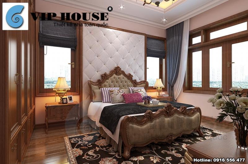 Thiết kế nội thất phòng ngủ đẹp mãn nhãn tại Quốc Oai - Hà Nội